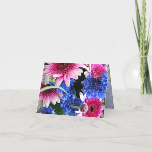 Boeket van de kaartje van de Bloemen Kaart (Voorkant)