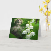 Boeket van de Klokbloem van het lelietje-van-dalen Kaart (Gele Bloem)