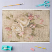 Boeket van de Rozen White Roses op LedgerTissue Pa Tissuepapier (Craft)