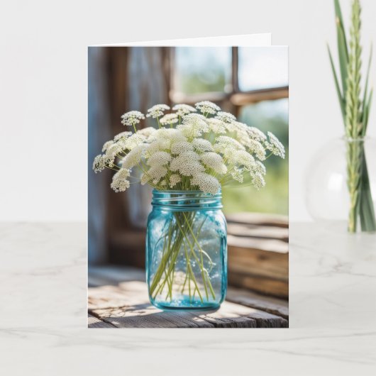 Boeket van Fluweelbloem Kaart (Voorkant)