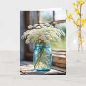 Boeket van Fluweelbloem Kaart (Gele Bloem)