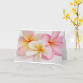 boeket van frangipanis kaart (Gele Bloem)