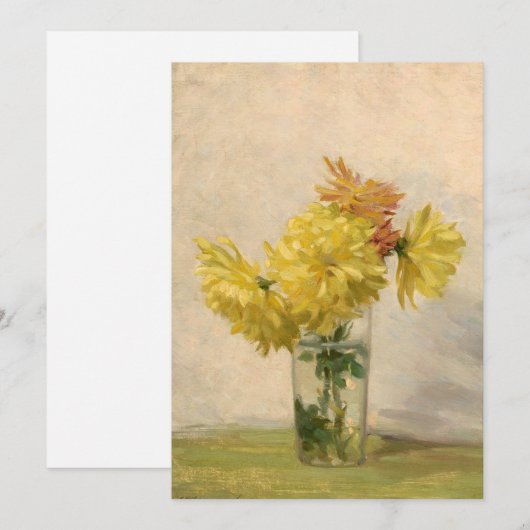 Boeket van gele bloemen | Edward Herbert Barnard (Voorkant / Achterkant)