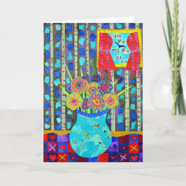 Boeket van geluk Wenskaart Feestdagen Kaart