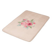 Boeket van geschilderde roze rozen badmat (Gekanteld)