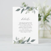 Boeket van Greenery Details Kaart (Staand voorkant)