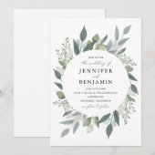 Boeket van Greenery Kaart (Voorkant / Achterkant)