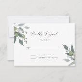 Boeket van Greenery RSVP Kaartje (Voorkant)