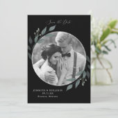 Boeket van Greenery Save The Date (Staand voorkant)