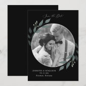 Boeket van Greenery Save The Date (Voorkant / Achterkant)