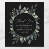 Boeket van Greenery Wijn Etiket (Enkel label)