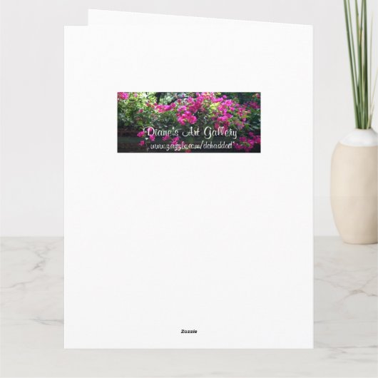 Boeket van Hartenvierdag Kaart (Achterkant)