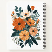 Boeket van Herfstbloemen Notitieboek (Achterkant)