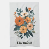 Boeket van Herfstbloemen Theedoek (Verticaal)