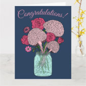 Boeket van Hersenen Bloemen Kaart (Gele Bloem)