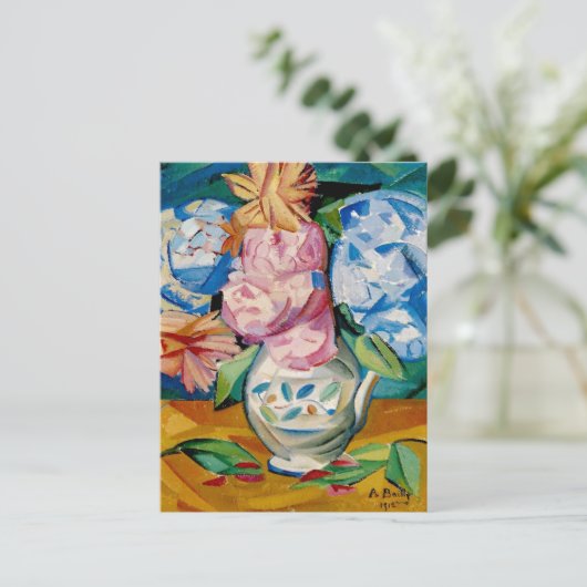 Boeket van Hydrageas door Alice Bailly Briefkaart (Staand voorkant)