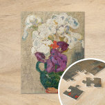 Boeket van Iris | Louis Valtat Legpuzzel<br><div class="desc">Boeket van Iris in een groene werper | Boeket d'iris au pichet vert (circa 1905) | Origineel kunstwerk van de Franse kunstenaar Louis Valtat (1869-1952). Het schilderij toont een stilleven van paarse en witte irisbloemen in een groene vaas. Gebruik de ontwerpgereedschappen om aangepaste tekst toe te voegen of het afbeelding...</div>