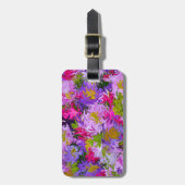 Boeket van Kleuren Bloem Abstracte Kunst Ontwerp Bagagelabel (Voorkant verticaal)