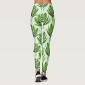 Boeket van lelie van de vallei bloemen op groen leggings (Achterkant)