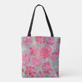 Boeket van Liefde Bloemen Canvas tas (Achterkant)