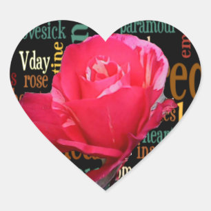 Boeket van Liefde: Een Hartelijke Uitdrukking Hart Sticker