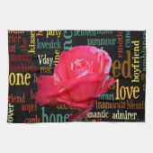 Boeket van liefde: een oprechte uitdrukking theedoek (Horizontaal)