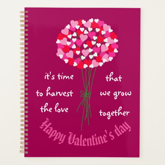 Boeket van Love Flowers Valentijnsdag Planner (Voorkant)
