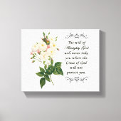Boeket van mooie witte rozen canvas (Voorkant)