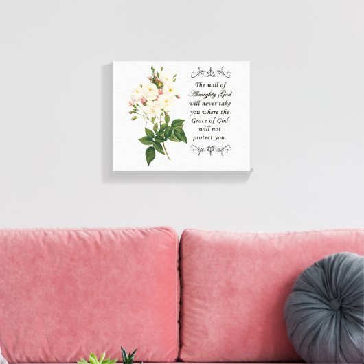 Boeket van mooie witte rozen canvas (Insitu (Woonkamer))