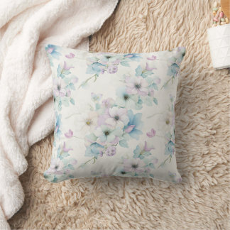 Boeket van pastel bloemen patroon kussen