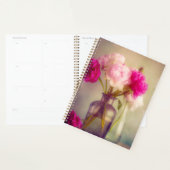 Boeket van pioenrozen in glazen vazen planner (Display)
