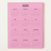 Boeket van pioenrozen in glazen vazen planner (Achterkant)