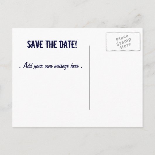 Boeket van Plumbago Aankondigingskaart (Achterkant)