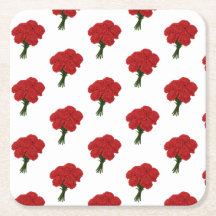 Boeket van rode anjers - Elegante romantische kuns