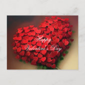 Boeket van rode harten valentijn briefkaart (Voorkant)