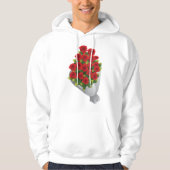 Boeket van rode rozen hoodie (Voorkant)