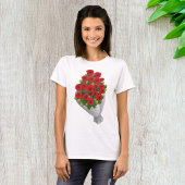 Boeket van rode rozen t-shirt