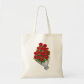 Boeket van rode rozen tote bag (Voorkant)