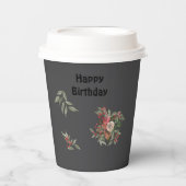 Boeket van rozen All-Over Print Schort Papieren Bekers (Voorkant)