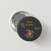 Boeket van rozen All-Over Print Schort Ronde Button 3,2 Cm (Voorkant /achterkant)