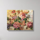 Boeket van Rozen Canvas Afdruk (Voorkant)