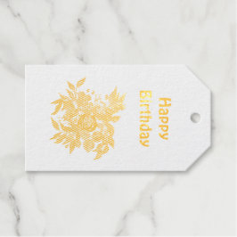 Boeket van rozen Folie Gift Label