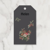 Boeket van rozen Folie Gift Label (Achterkant)