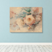Boeket van Rozen - Franz Bischoff Canvas Afdruk (Insitu (Houten vloer))