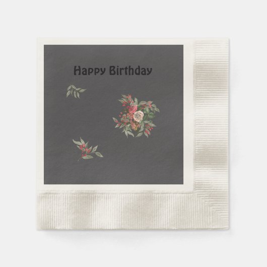 Boeket van rozen Papier servet (Voorkant)