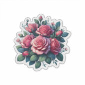 Boeket van Rozen Sticker (Voorkant)