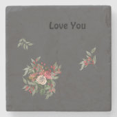 Boeket van rozen Stone Onderzetter (Voorkant)