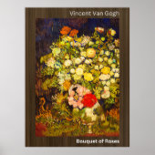 Boeket van Rozen-Vincent Van Gogh Poster (Voorkant)