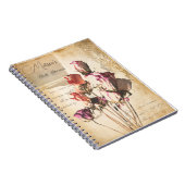  boeket van rozen vrouwelijke junk journal notitieboek (Rechterzijde)