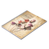  boeket van rozen vrouwelijke junk journal notitieboek (Linkerzijde)